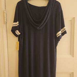 Michael Kors Navy Blue Shirt Dress